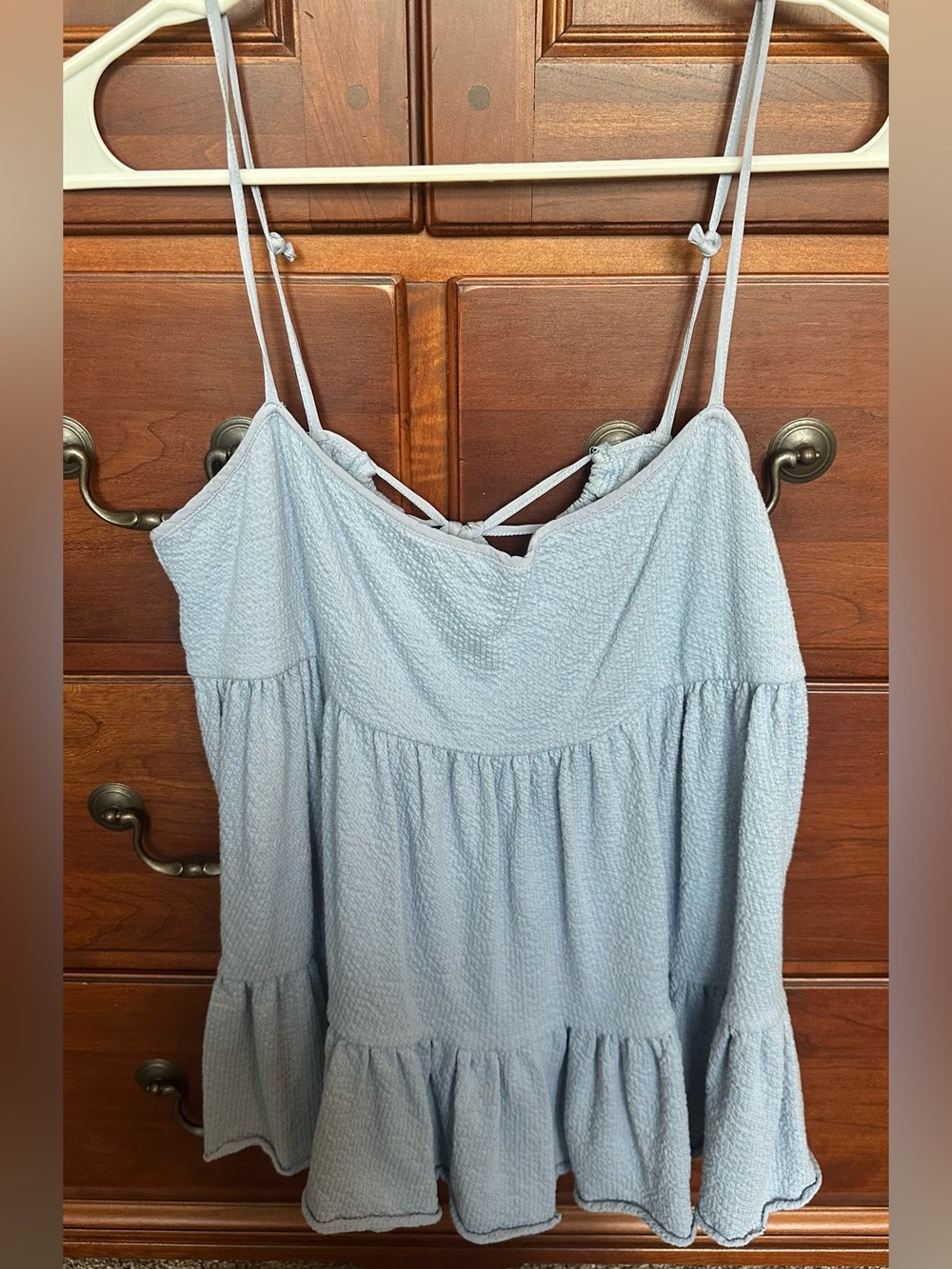 Urban Outfitters Light Blue Textured Tank